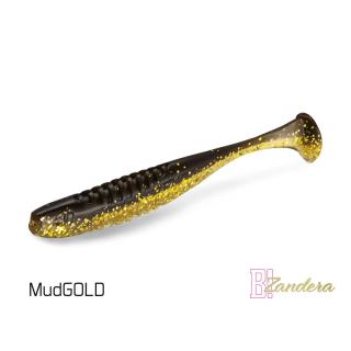 Силиконова примамка Delphin ZANDERA UVs 10cm MudGOLD
