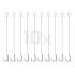 Вързани куки Delphin Braided / 10pcs 8cm/0,14mm/Turner #8