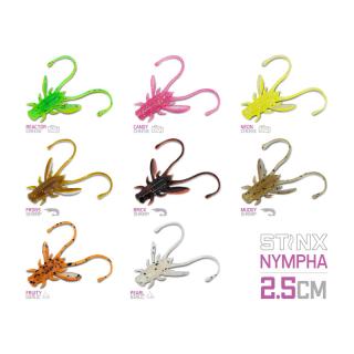 Изкуствена примамка Delphin B! Stinx NYMPHA / 20бр 2.5cm / FROGS