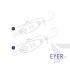 Клатушка Delphin EYER 3g ZEBRA Hook #8