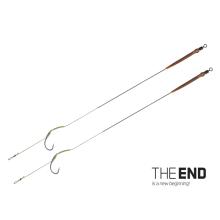 Вързани куки Delphin THE END Skin RIG / 2 бр