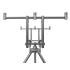 Шаранджийска стойка Delphin TPX3 Silver for 3 rods